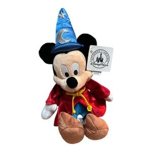 Disney Parks Sorcerer Mickey Mouse Plush – 9”